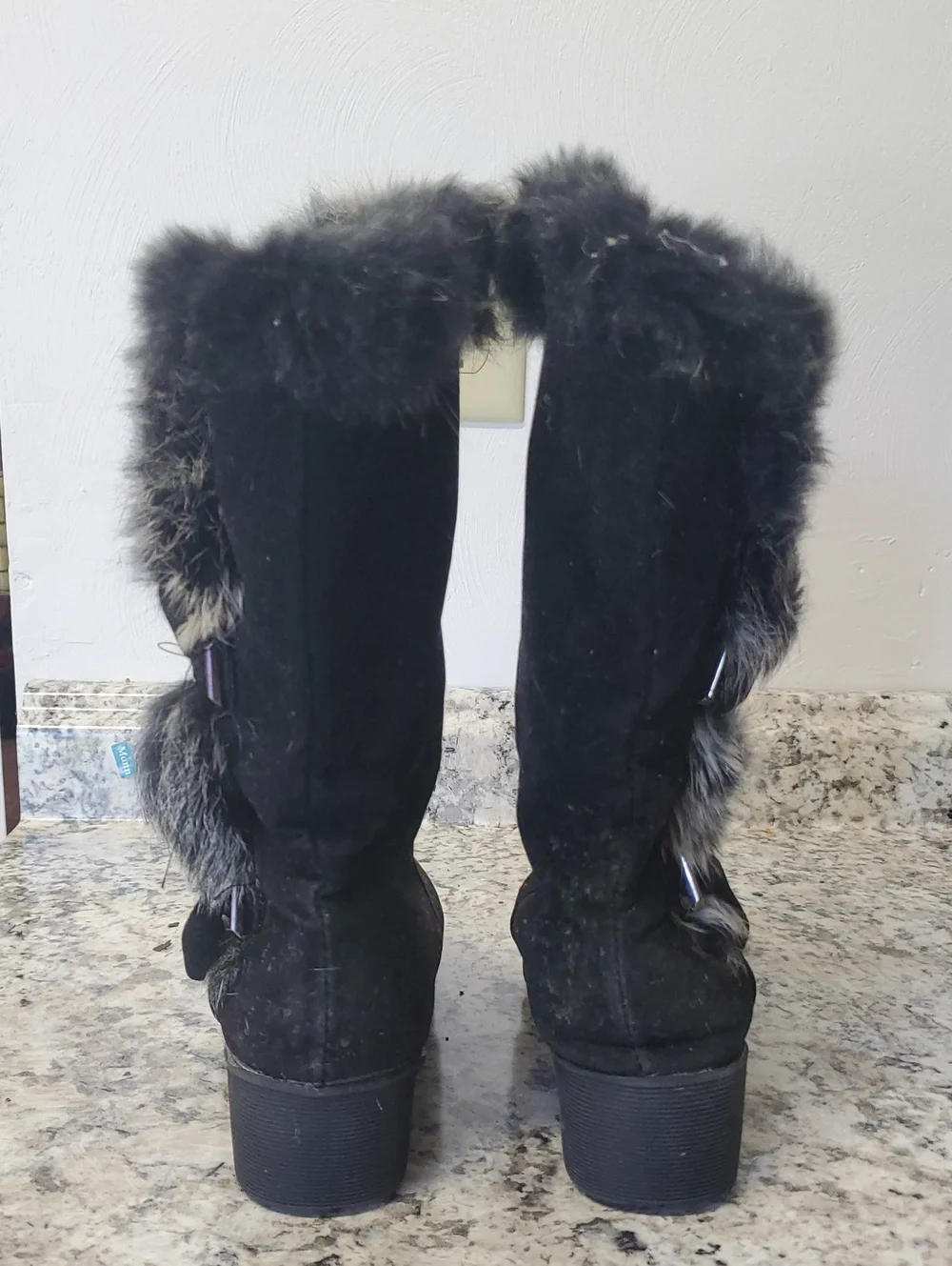 Women’s Black Faux Fur Winter Boots